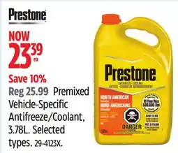 Canadian Tire Prestone Premixed Vehicle-Specific Antifreeze/Coolant offer