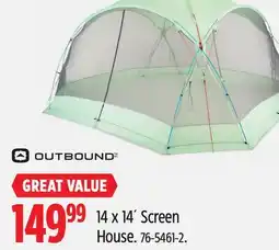 Canadian Tire Outbound 14 x 14´ Screen House offer
