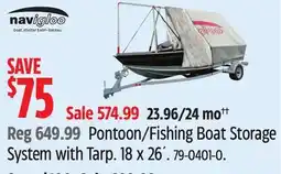 Canadian Tire Navigloo Pontoon/Fishing Boat Storage System with Tarp offer