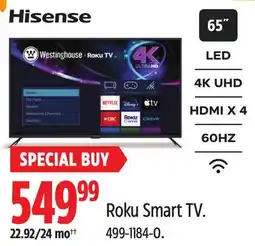 Canadian Tire Westinghouse Roku Smart TV offer