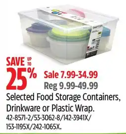 Canadian Tire Anchor Hocking Selected Food Storage Containers offer