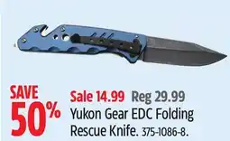 Canadian Tire Yukon Gear EDC Folding Rescue Knife offer