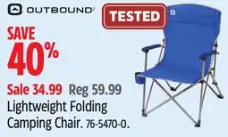 Canadian Tire Outbound Lightweight Folding Camping Chair offer
