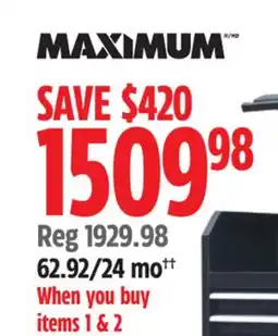 Canadian Tire Maximum 56 8-Drawer Chest with built-in power Bar with USB offer