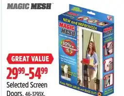 Canadian Tire Magic Mesh Selected Screen Doors offer