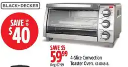 Canadian Tire Black & Decker 4-Slice Convection Toaster Oven offer
