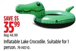 Canadian Tire Inflatable Lake Crocodile offer