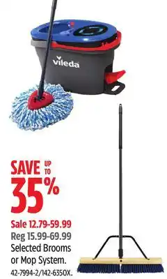Canadian Tire Mastercraft Selected Brooms or Mop System offer
