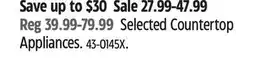Canadian Tire Black & Decker Selected Countertop Appliances offer