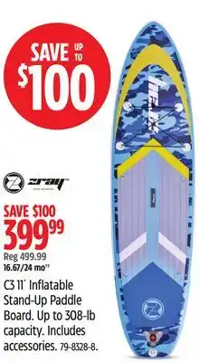 Canadian Tire zray C3 11´ Inflatable Stand-Up Paddle Board offer