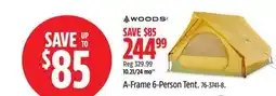 Canadian Tire Woods A-Frame 6-Person Tent offer