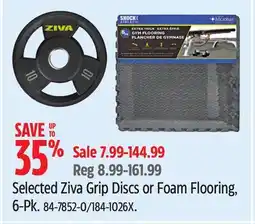 Canadian Tire Shock Selected Ziva Grip Discs or Foam Flooring, 6-Pk offer