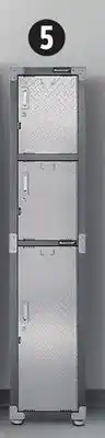 Canadian Tire Mastercraft 3-Door Locker. 15 x 18 x 72˝h offer