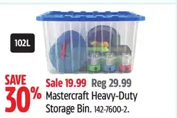 Canadian Tire Mastercraft Heavy-Duty Storage Bin offer
