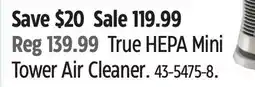 Canadian Tire True HEPA Mini Tower Air Cleaner offer