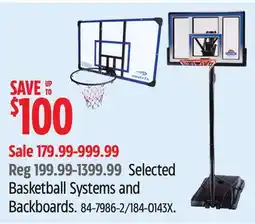 Canadian Tire Matrix Selected Basketball Systems and Backboards offer