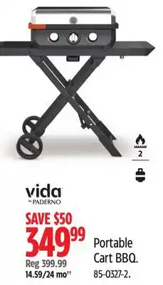 Canadian Tire Vida Portable Cart BBQ offer