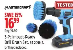 Canadian Tire Mastercraft 3-Pc Impact-Ready Drill Brush Set offer