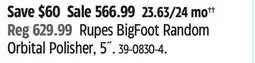 Canadian Tire Sonax Rupes BigFoot Random Orbital Polisher, 5 offer