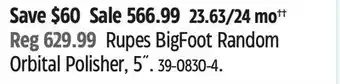 Canadian Tire Sonax Rupes BigFoot Random Orbital Polisher, 5 offer
