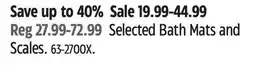 Canadian Tire Selected Bath Mats and Scales offer