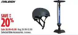 Canadian Tire Raleigh Selected Bike Accessories offer