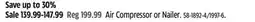Canadian Tire Air Compressor or Nailer offer