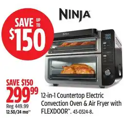 Canadian Tire Ninja Double Door 12-in-1 Countertop Electric Convection Oven & Air Fryer with FLEXDOOR offer