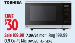 Canadian Tire 0.9 Cu-Ft Microwave offer