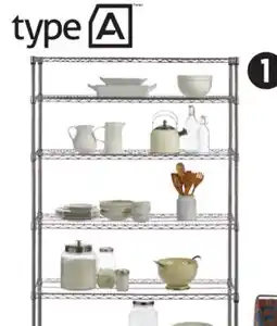 Canadian Tire Type A 6-Tier Wire Shelf on Casters offer