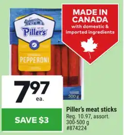 Giant Tiger Piller's meat sticks offer