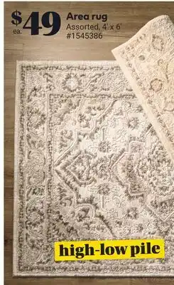 Giant Tiger Area rug offer