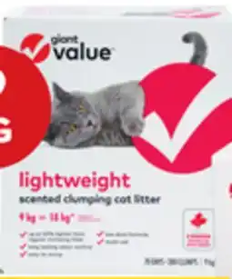 Giant Tiger Giant Value cat litter offer