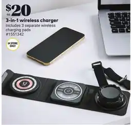 Giant Tiger 3-in-1 wireless charger offer