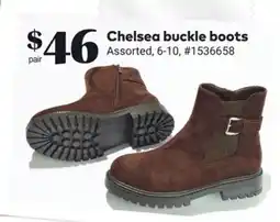 Giant Tiger Chelsea buckle boots offer