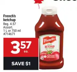 Giant Tiger French's ketchup offer