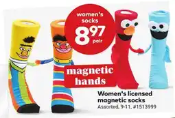 Giant Tiger Women's licensed magnetic socks offer