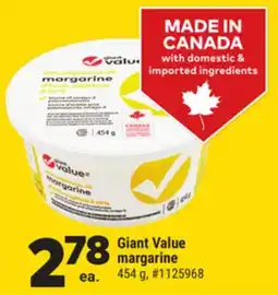 Giant Tiger Giant Value Margarine offer