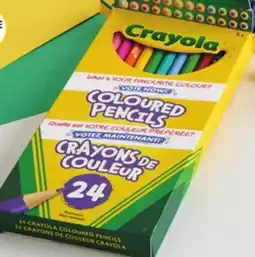Giant Tiger Coloured pencils offer