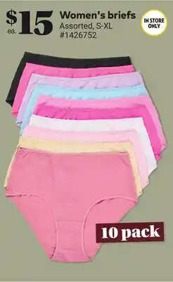 Giant Tiger Women's briefs offer