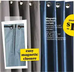 Giant Tiger Magnetic blackout curtain offer