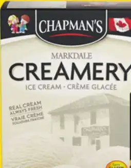 Giant Tiger Chapman's Creamery ice cream offer