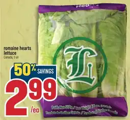 Marché Adonis Romaine hearts lettuce offer