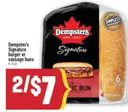 Marché Adonis Dempster's Signature burger or sausage buns offer