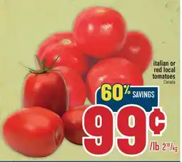 Marché Adonis Italian or red local tomatoes offer