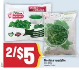 Marché Adonis Montana vegetable offer