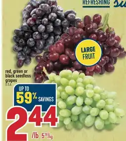 Marché Adonis Red, green or black seedless grapes offer