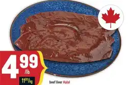 Marché Adonis Beef liver Halal offer