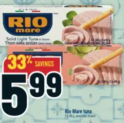 Marché Adonis Rio Mare tuna offer