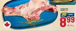 Marché Adonis Canadian lamb shoulder Halal offer